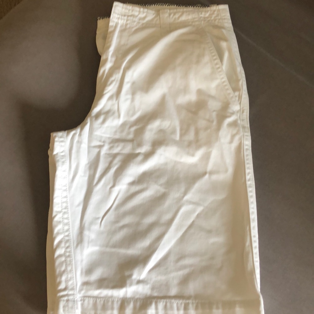 White bermudas